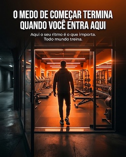 Post de academia gerado pelo Trowt