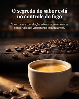 Post de cafeteria gerado pelo Trowt